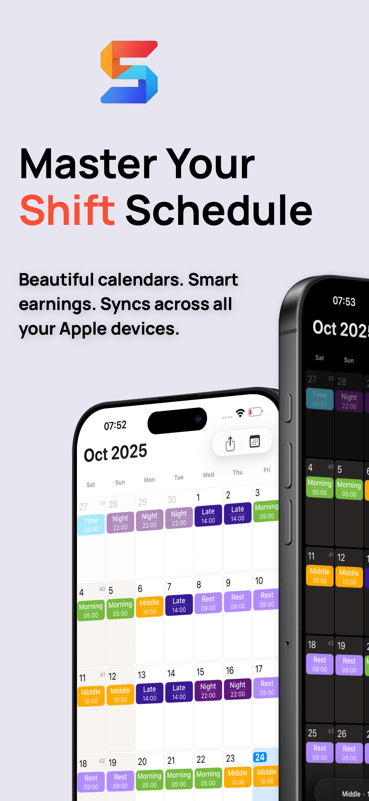 Shifts - Master Your Shift Schedule | iOS App for Shift Workers